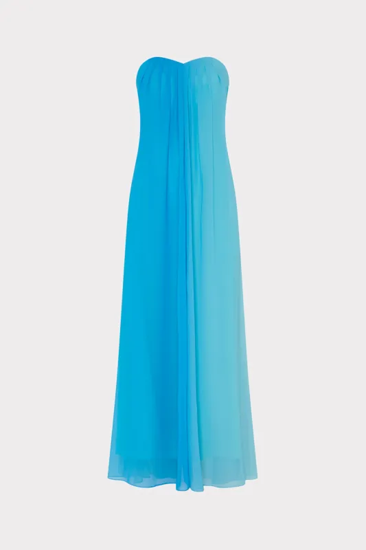 Sunset Stripe Strapless Dress sold by Milly