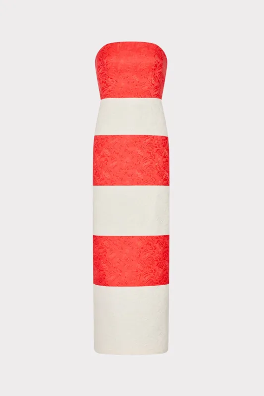 Orion Stripe Jacquard Dress sold by Milly
