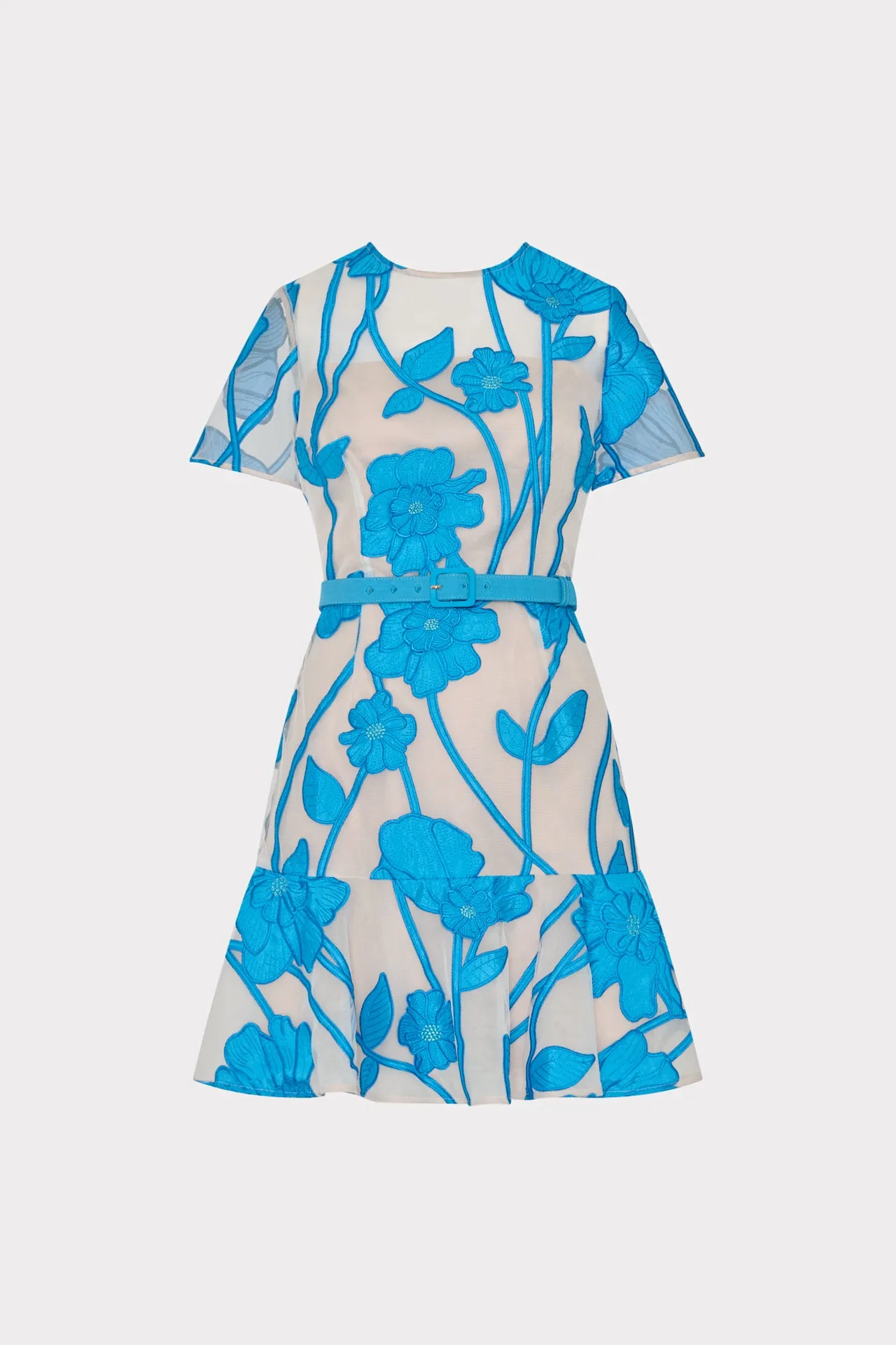 Rosie Grand Fleur Embroidered Mini Dress sold by Milly