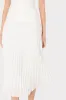 Nala Poplin Pleated Combo Midi Dress sold by Milly