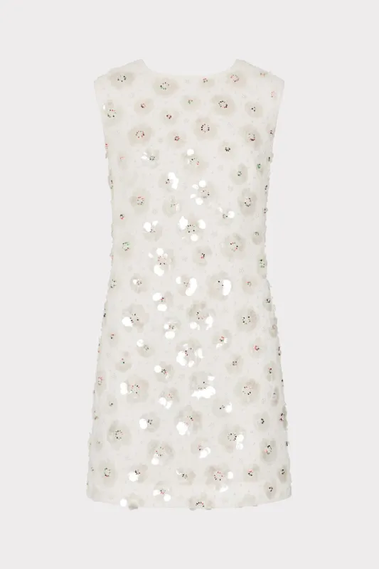 Ivette Fleur Paillette Shift Mini Dress sold by Milly
