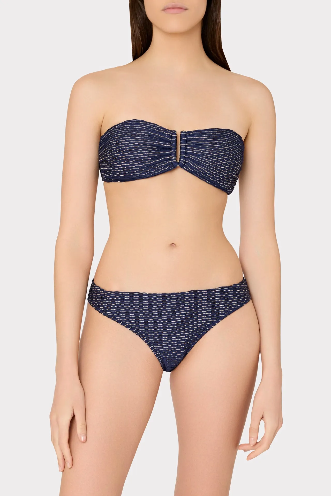 Verone Texture Waves Bandeau Top sold by Milly product image thumbnail 2