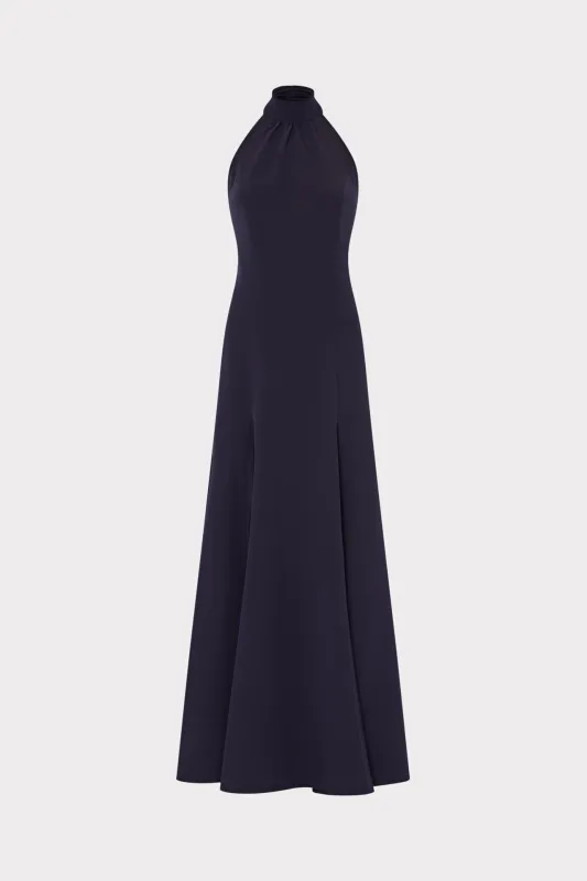 Elena High Neck Cady Dress made by Milly