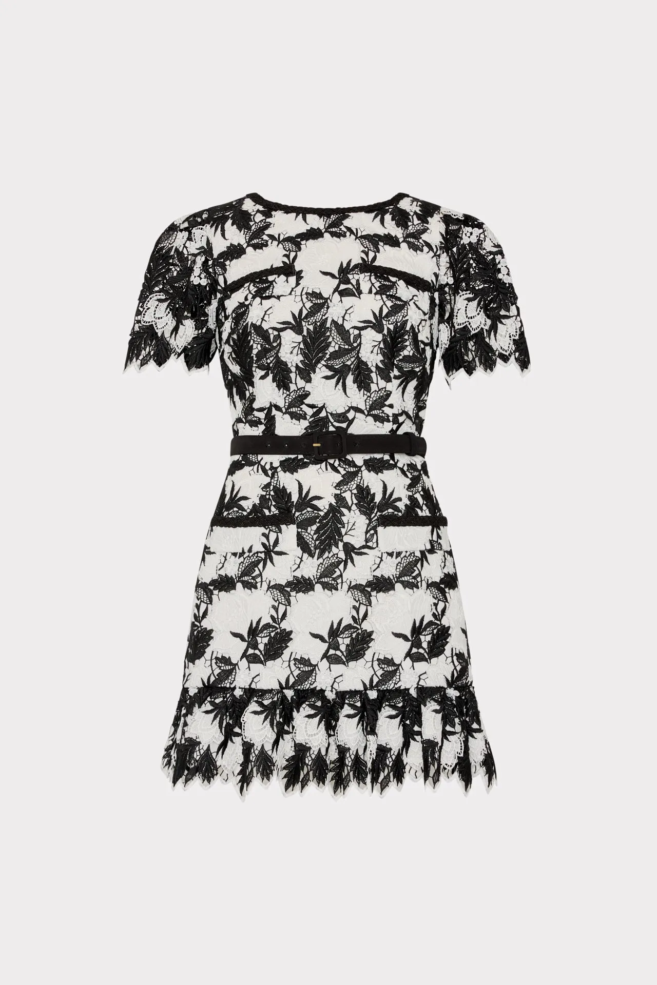 Paola Two Tone Lace Mini Dress sold by Milly