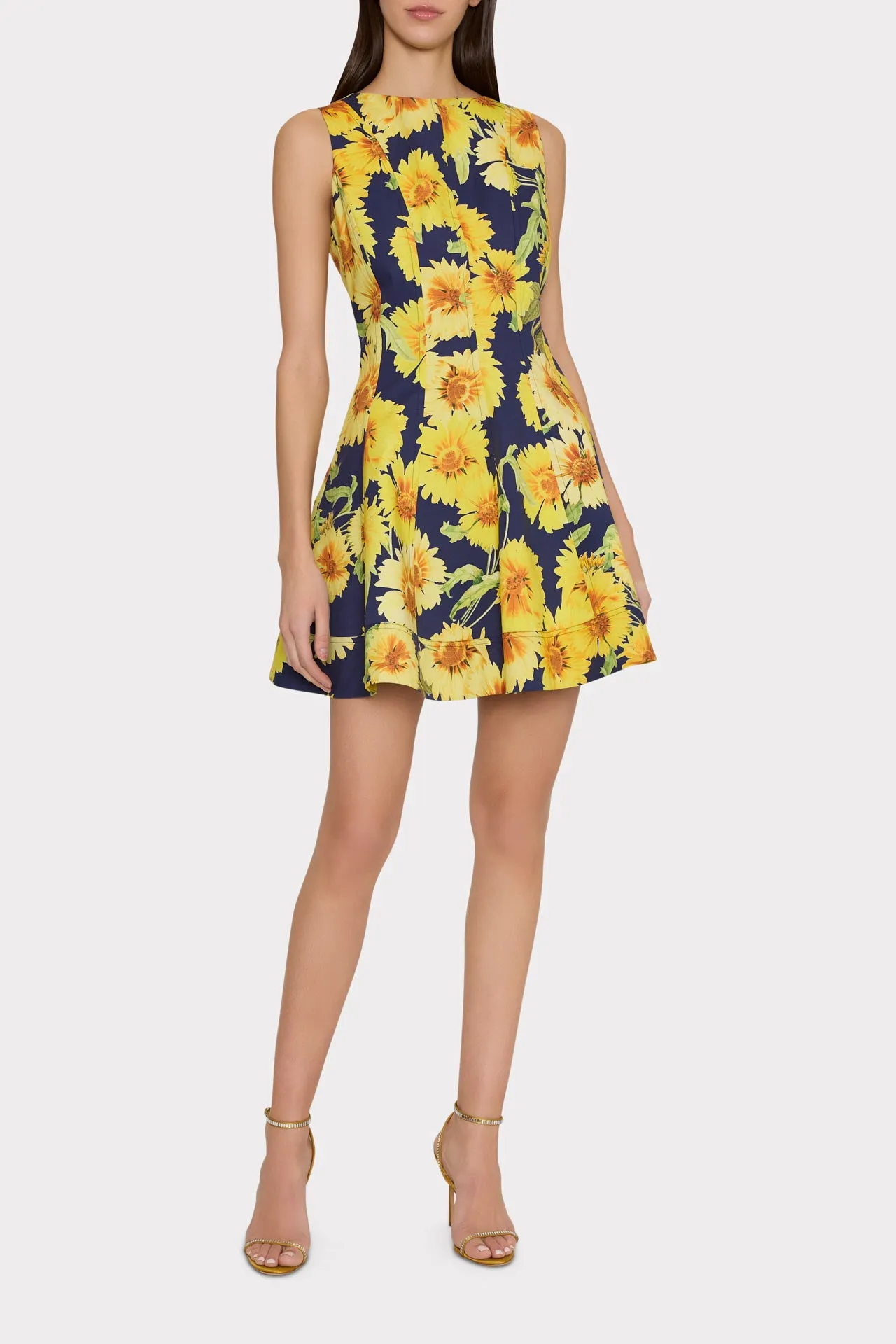 Poppy Sunflower Poplin Mini Dress sold by Milly product image thumbnail 3