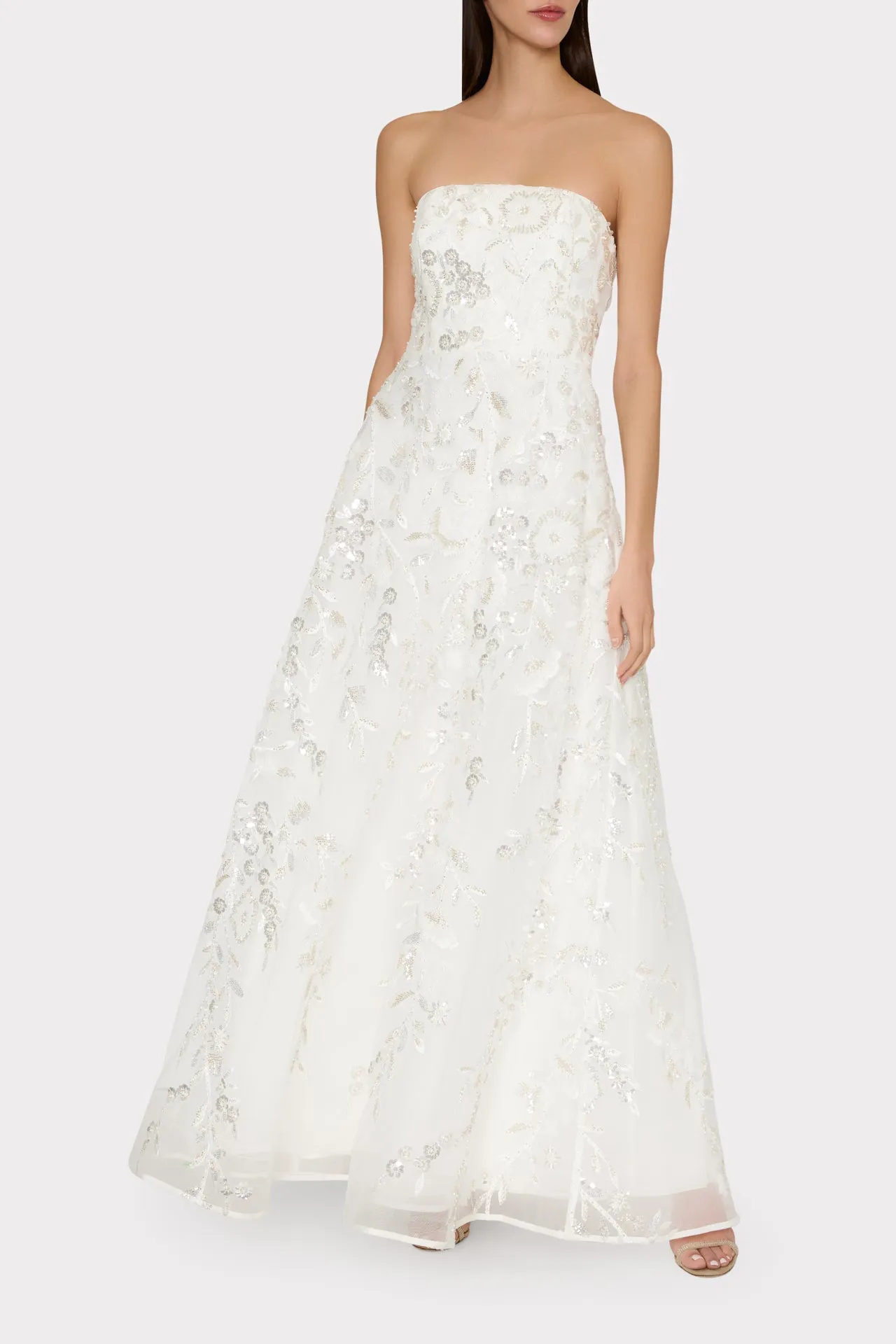 Petunia Beaded Dream Sequins Gown sold by Milly product image thumbnail 2