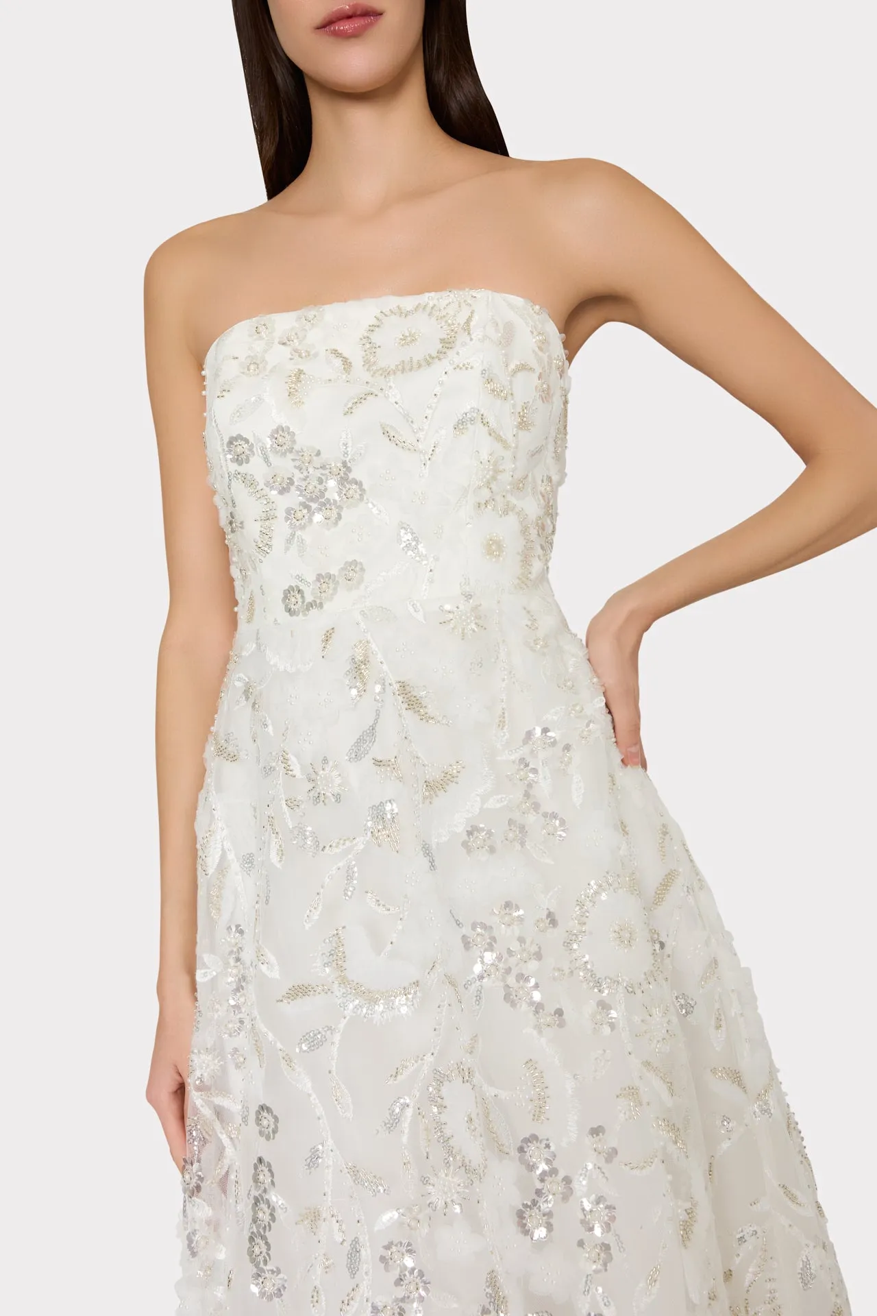 Petunia Beaded Dream Sequins Gown sold by Milly product image thumbnail 3