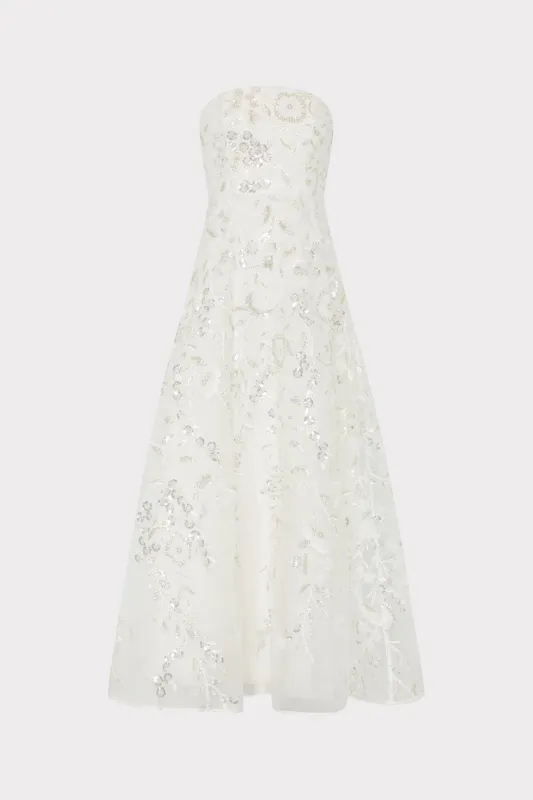 Petunia Beaded Dream Sequins Gown made by Milly
