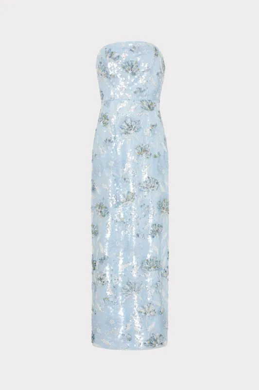 Jasmine Sequins Strapless Dress sold by Milly