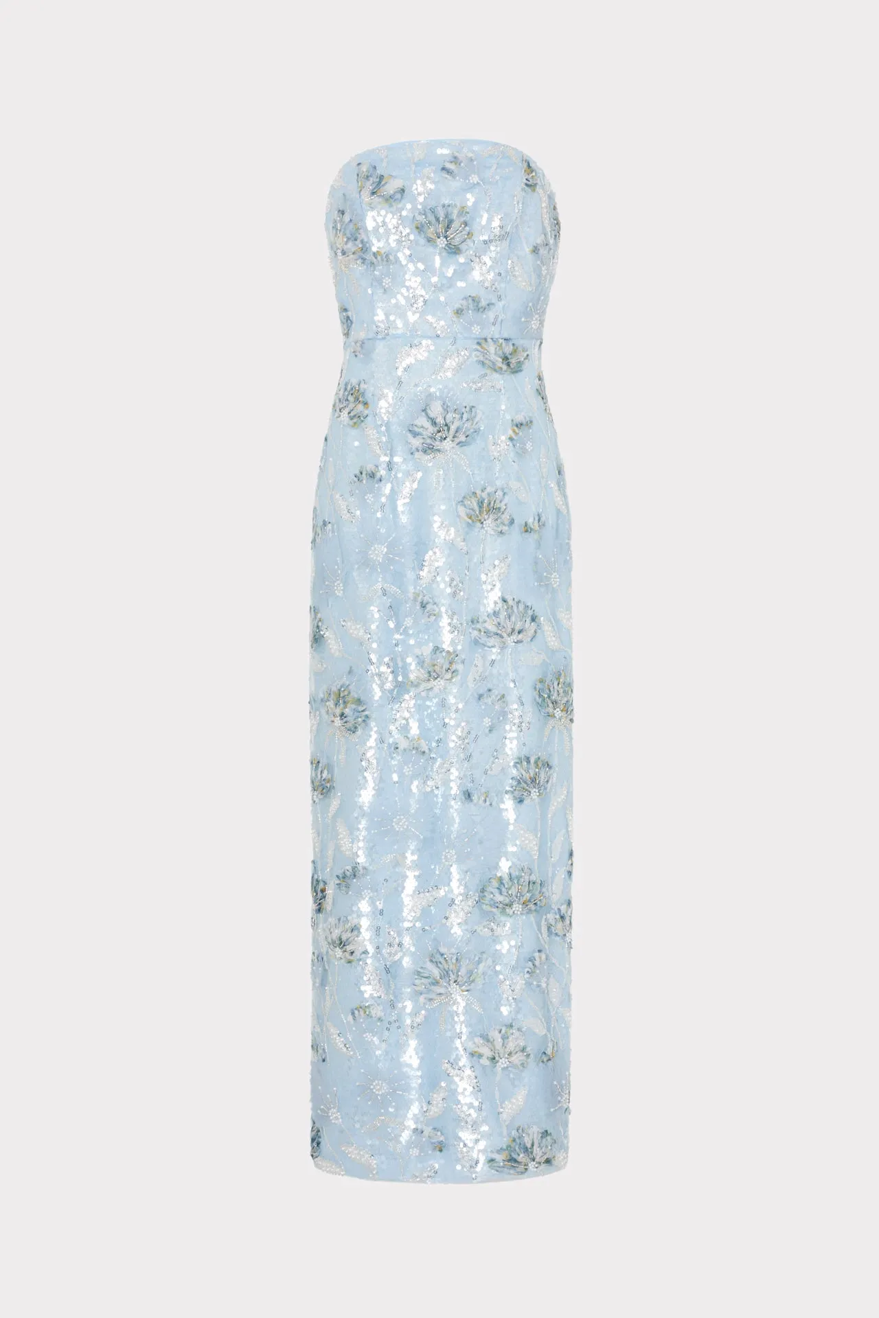 Jasmine Sequins Strapless Dress sold by Milly