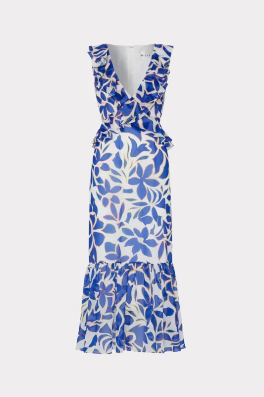 Novara Collage Floral Maxi Dress sold by Milly