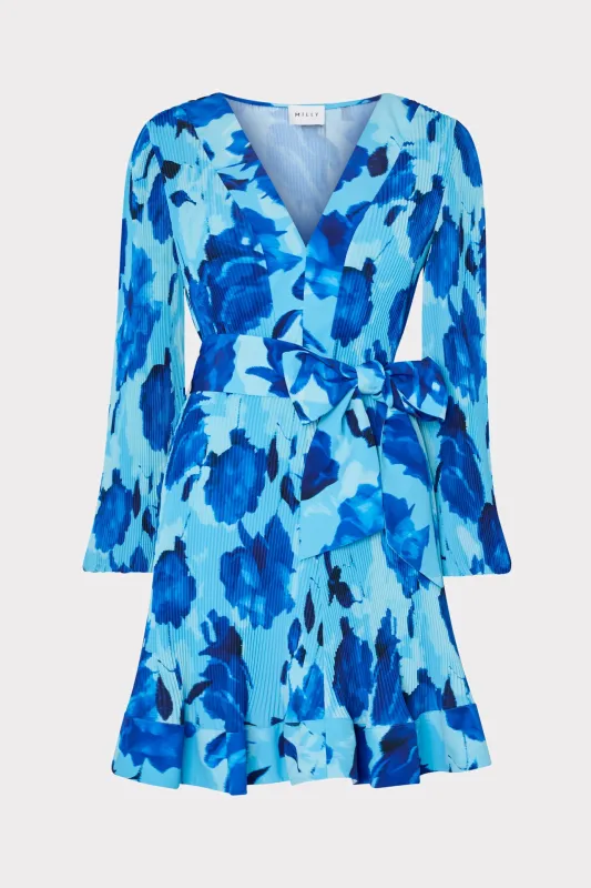 Liv Blurred Blossom Pleated Dress sold by Milly