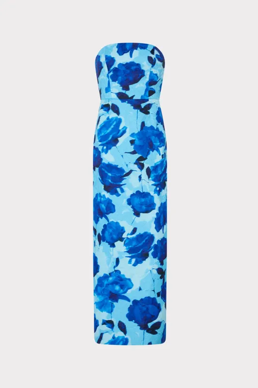 Orion Blurred Blossom Jacquard Dress sold by Milly