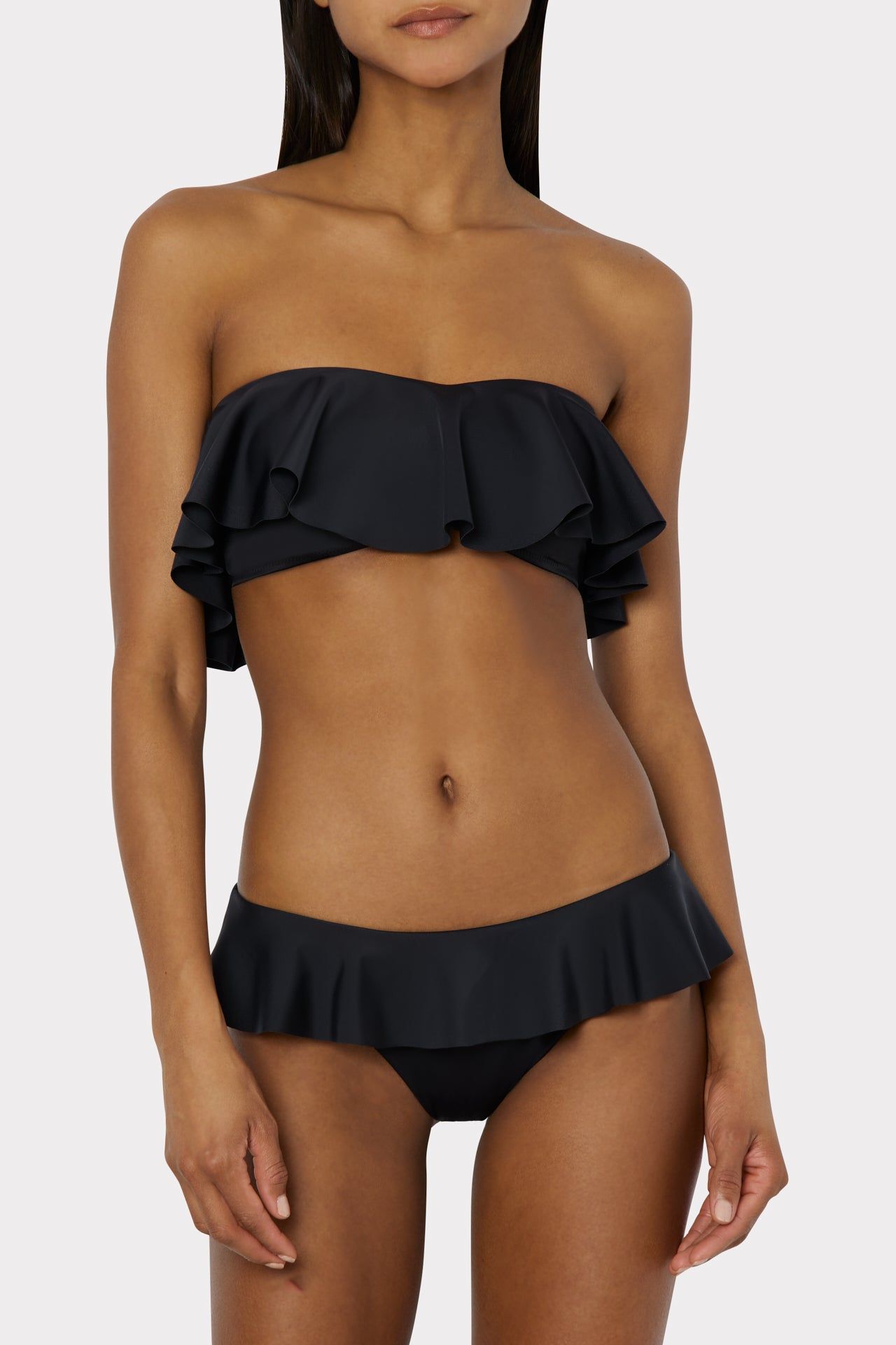 Solid Ruffle Bikini Bottom sold by Milly product image thumbnail 2