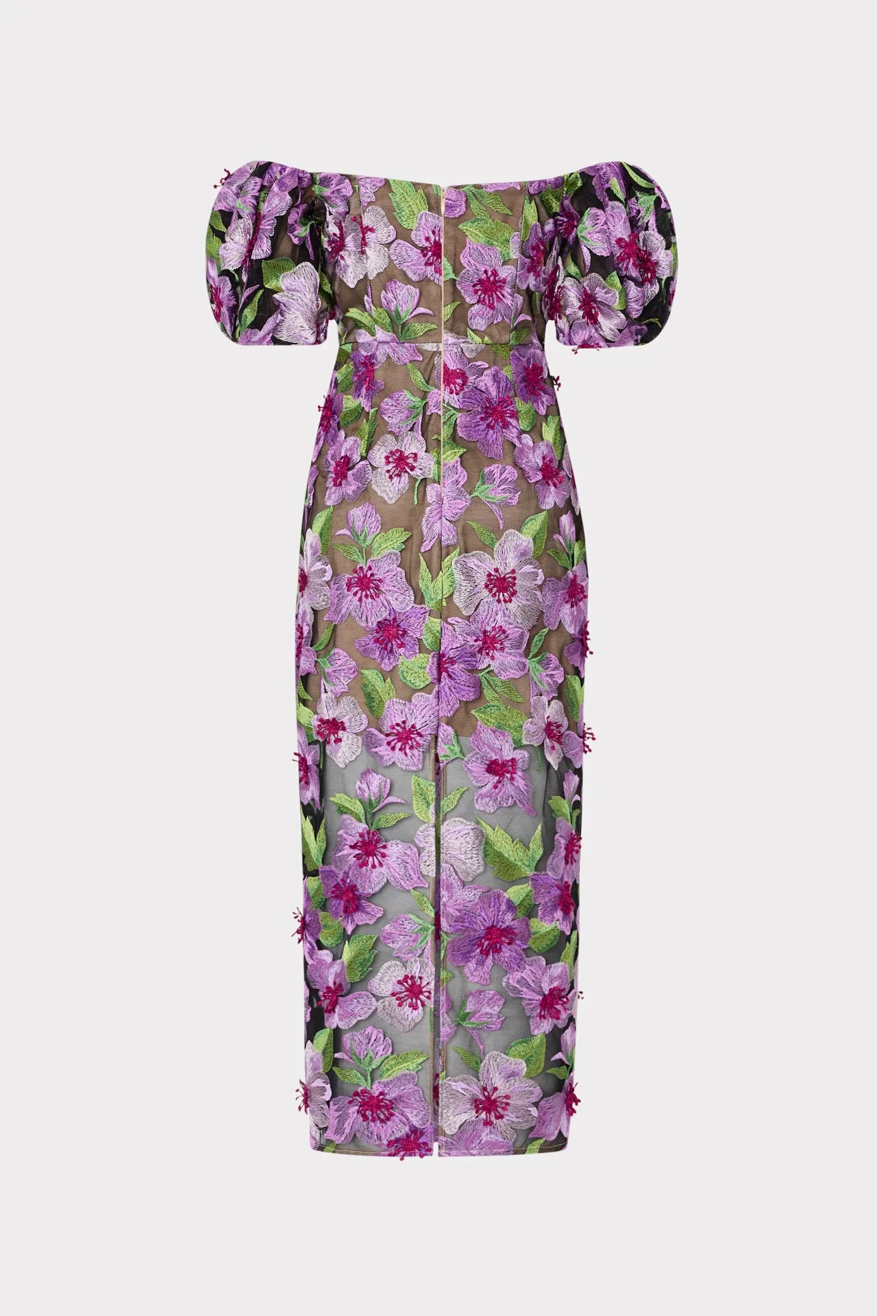 Nira 3D Embroidered Dress sold by Milly product image thumbnail 4