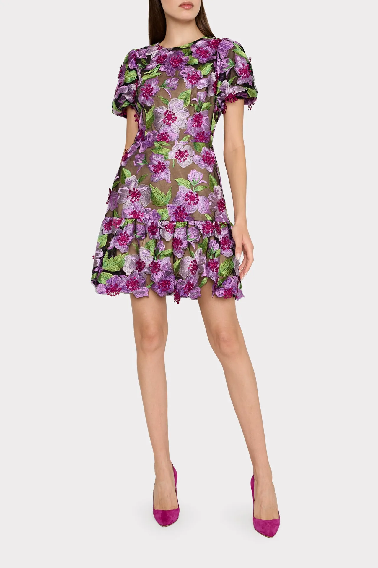 Yasmin 3D Embroidered Dress sold by Milly product image thumbnail 2