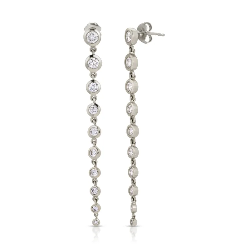 Diamond Cascade Earring sold by Milly