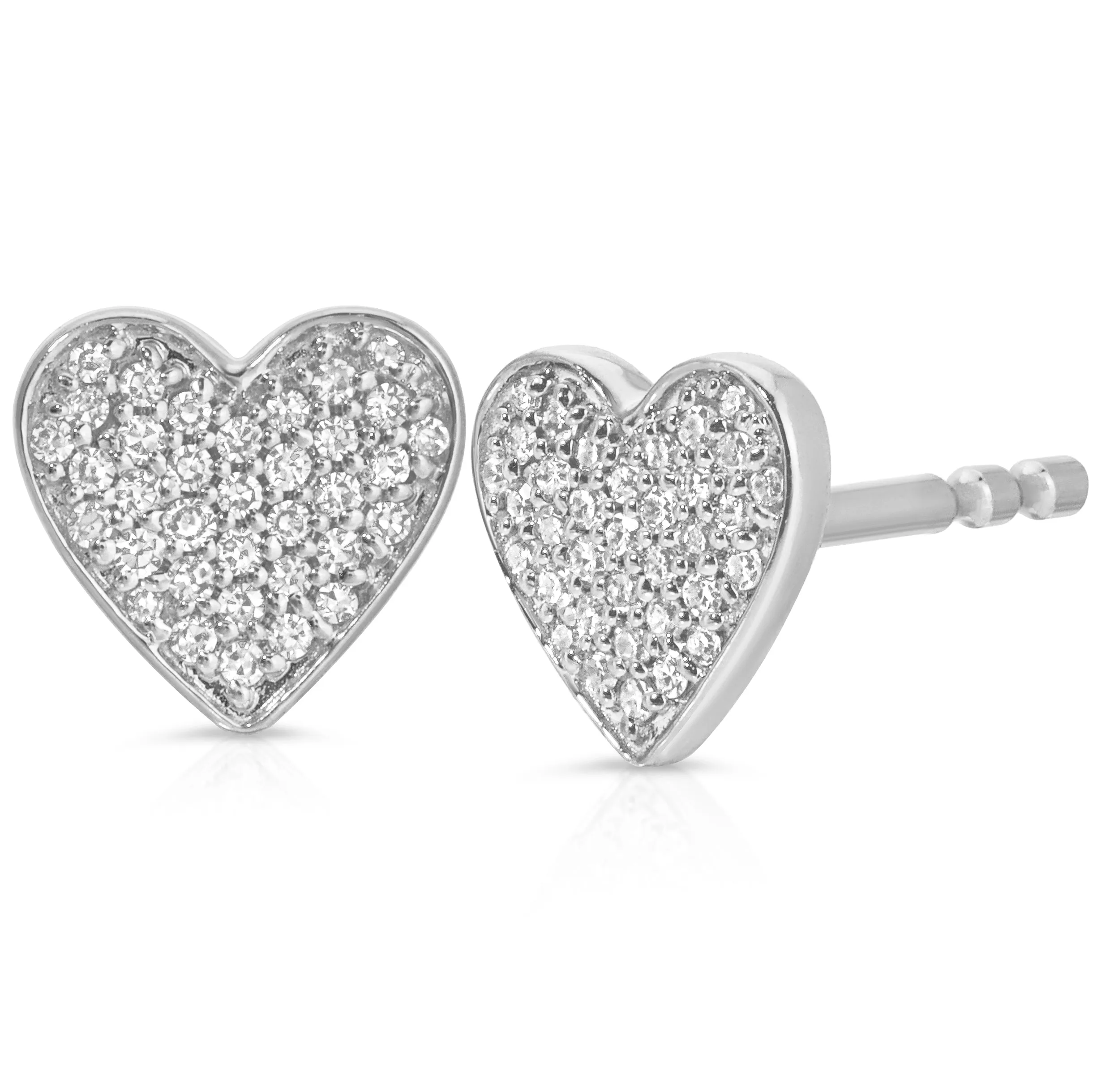 Pavé Charm Stud - Heart sold by Milly