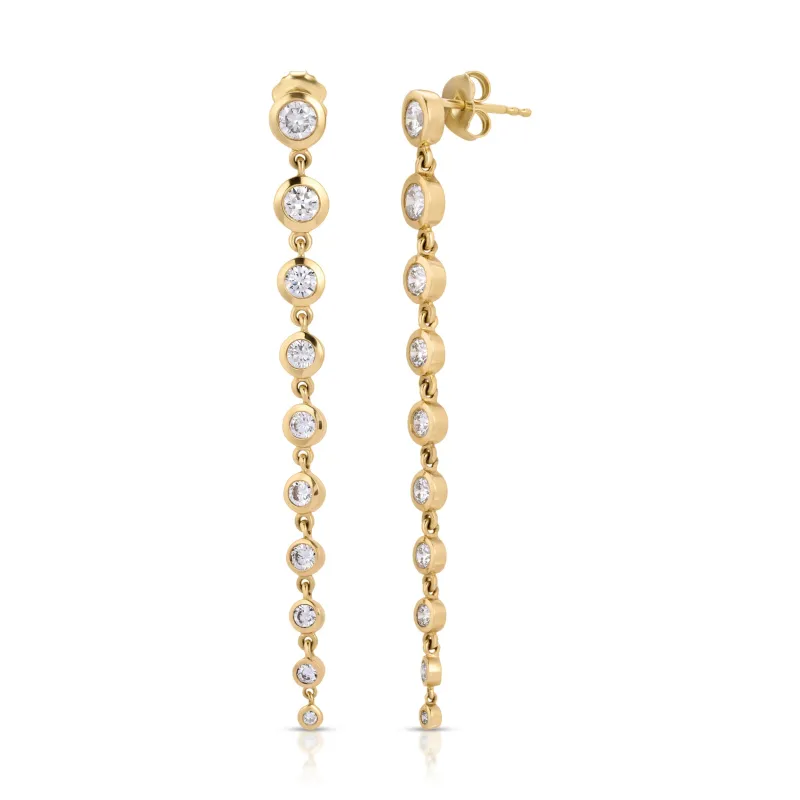 Diamond Cascade Earring sold by Milly