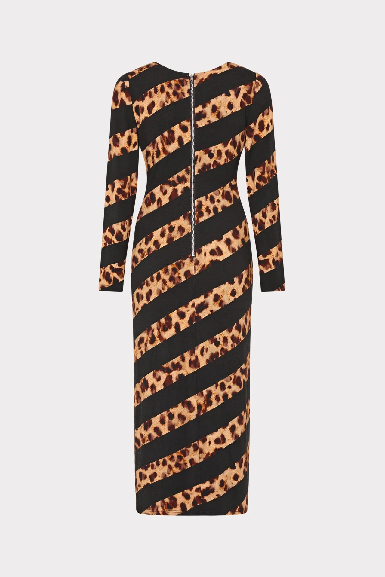 Leopard Stripe Jersey Midi Dress sold by Milly product image thumbnail 4