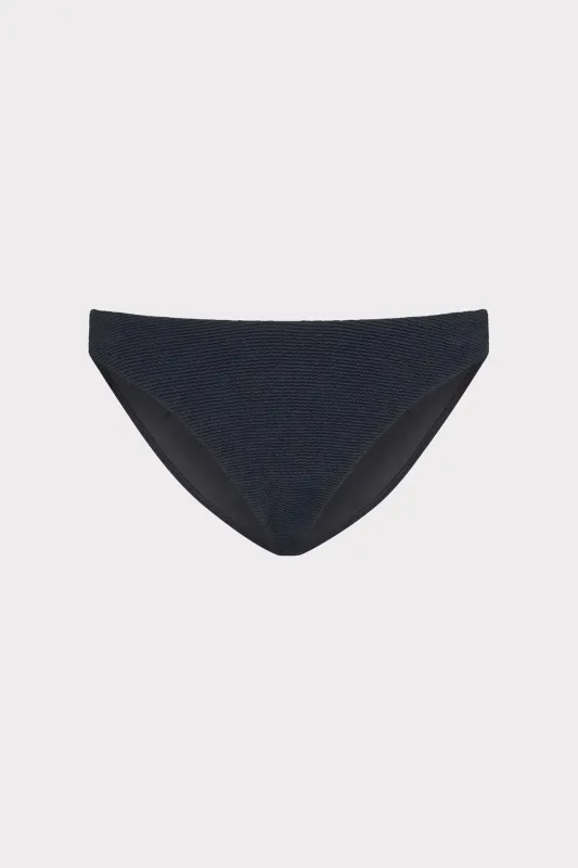 Margot Solid Texture Bikini Bottom sold by Milly