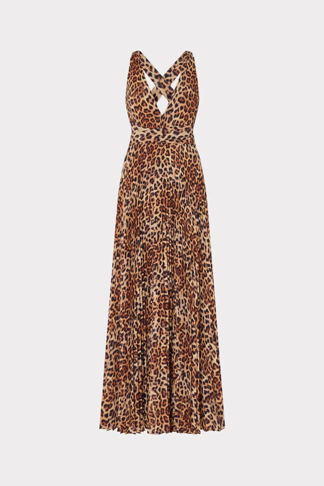 Oria Leopard Print Pleated Dress sold by Milly
