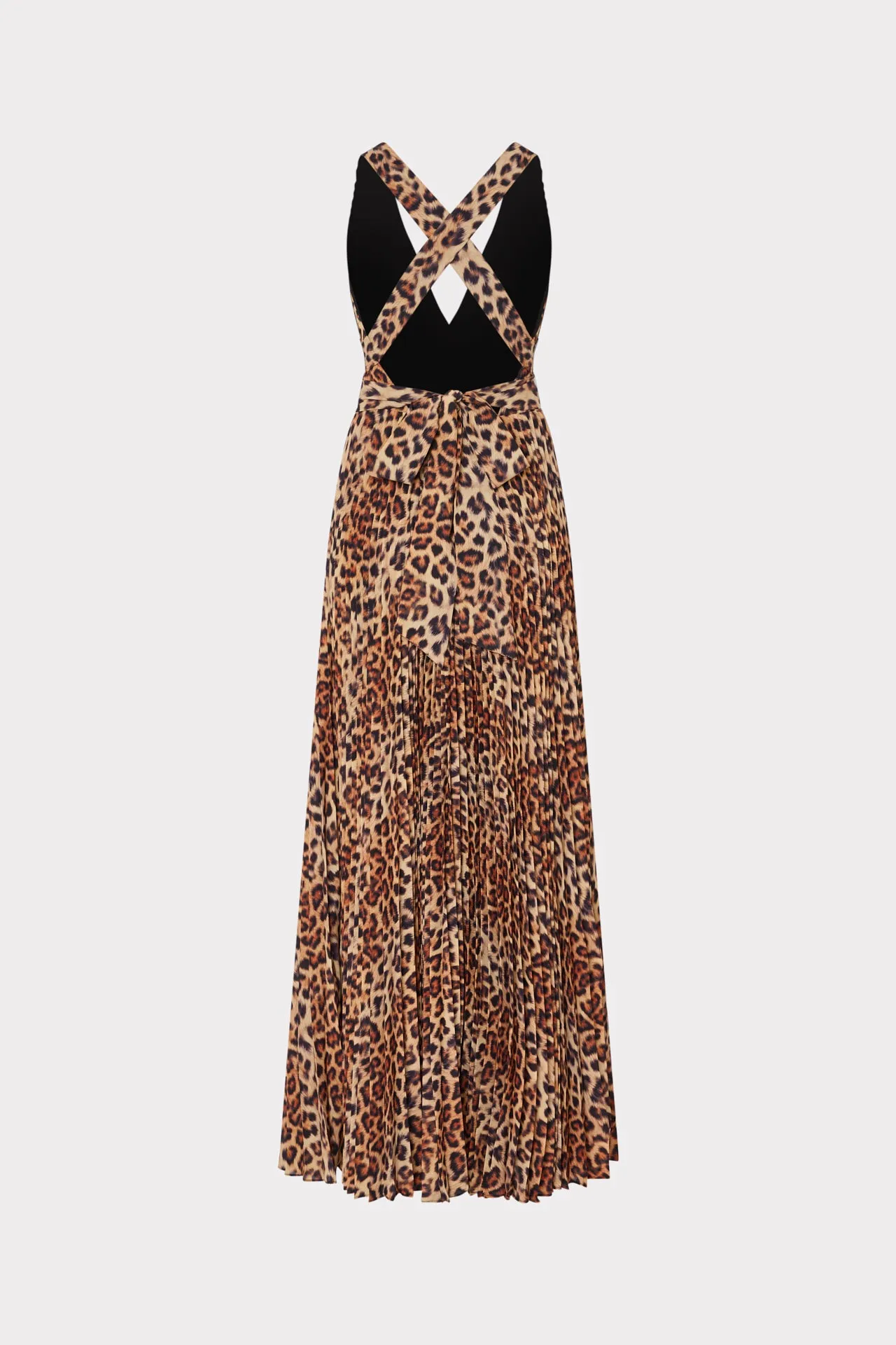 Oria Leopard Print Pleated Dress sold by Milly product image thumbnail 5