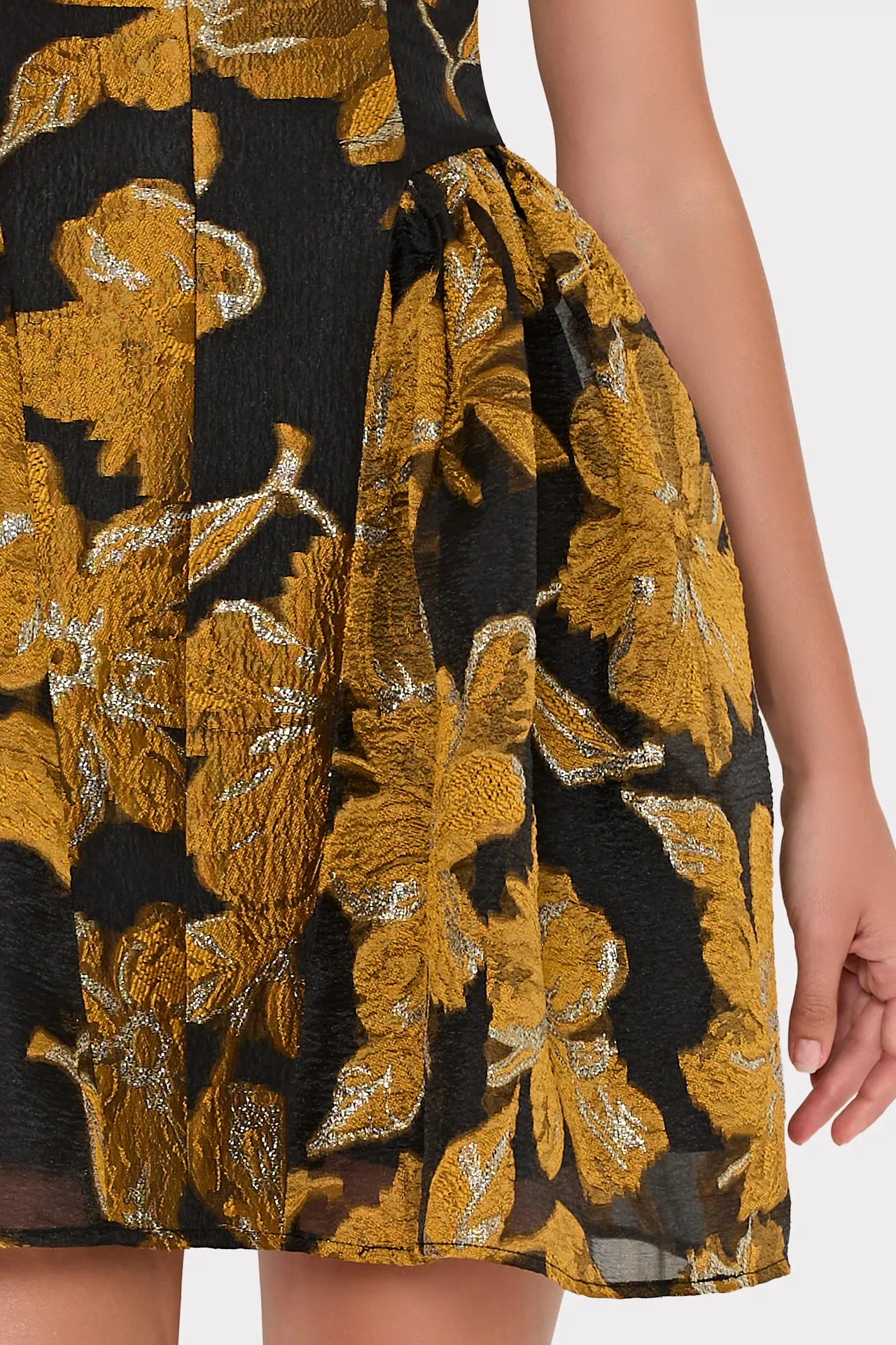 Erin Sleeveless Brocade Mini Dress sold by Milly product image thumbnail 3