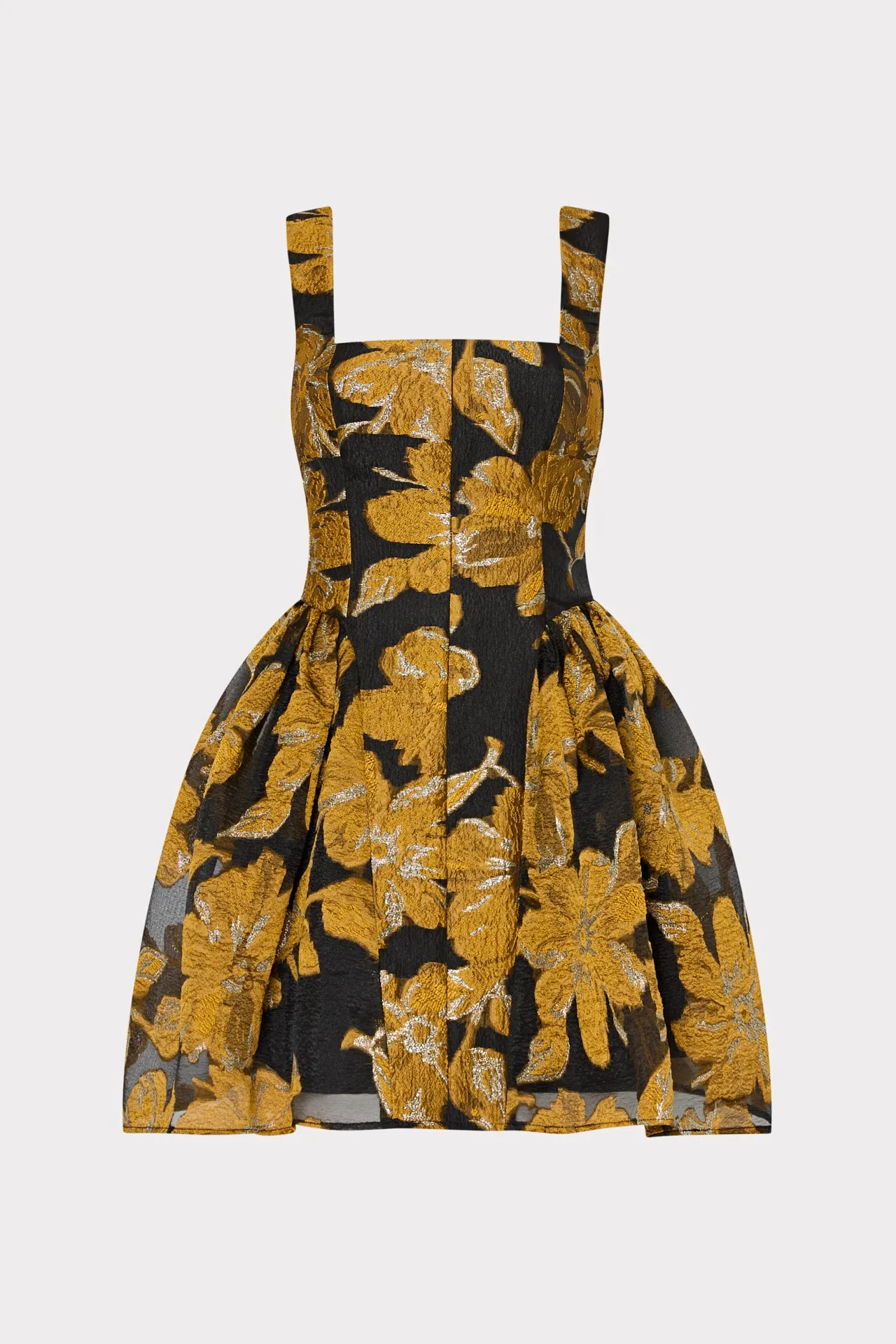 Erin Sleeveless Brocade Mini Dress sold by Milly