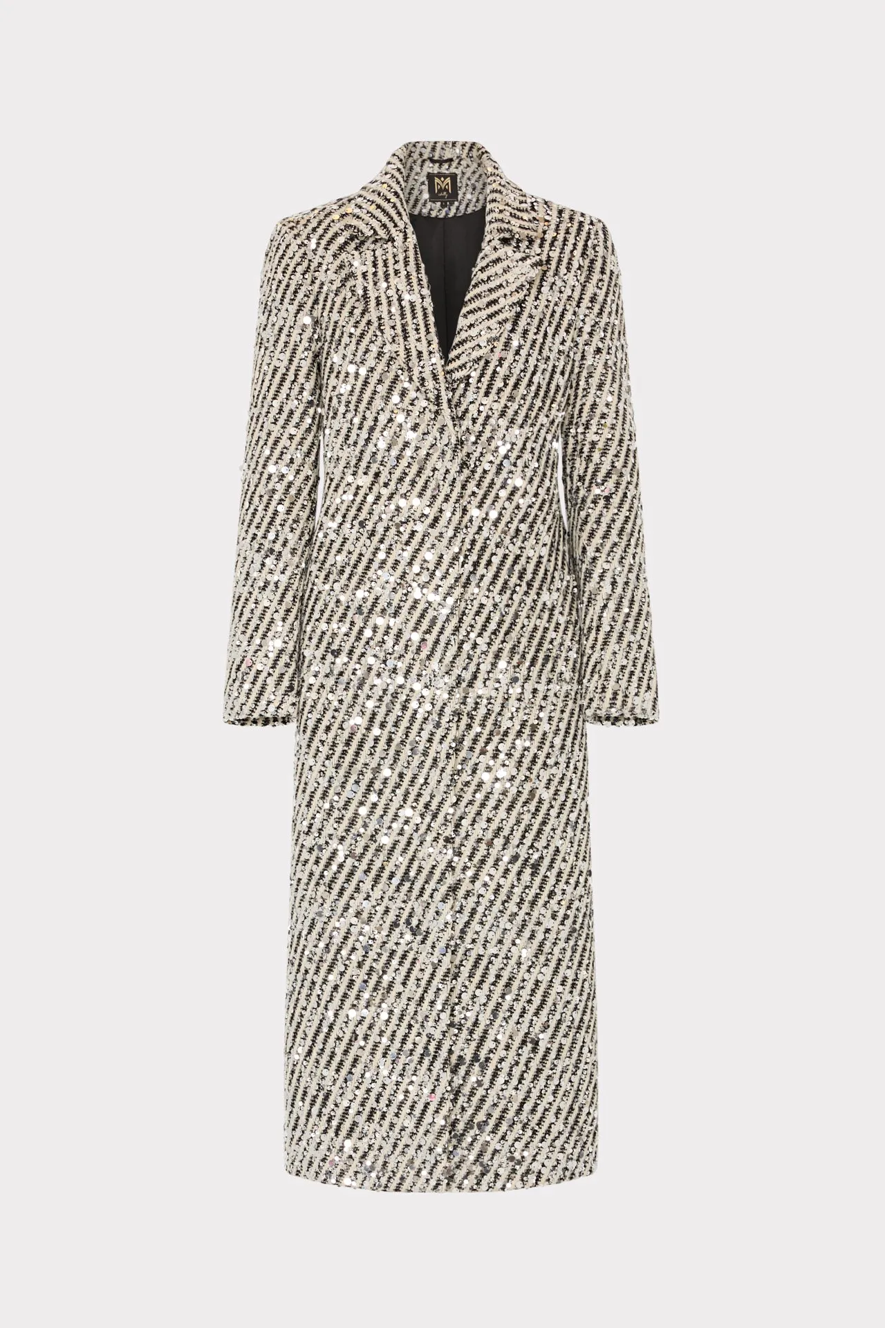 Wanda Sequins Stripe Coat sold by Milly