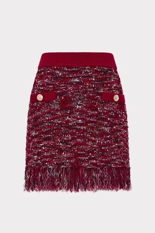 Kali Textured Knit Mini Skirt sold by Milly