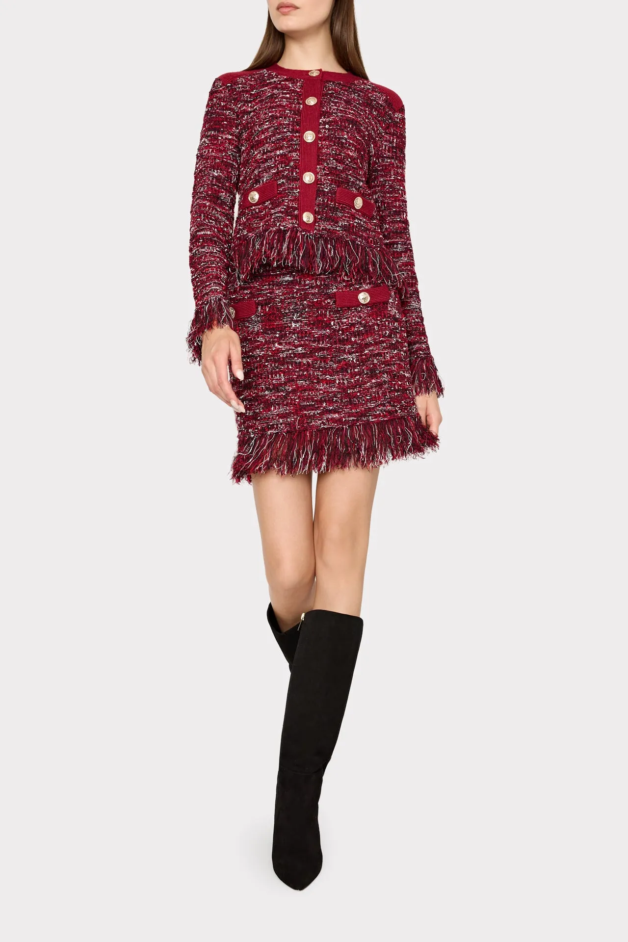 Kali Textured Knit Mini Skirt sold by Milly product image thumbnail 2