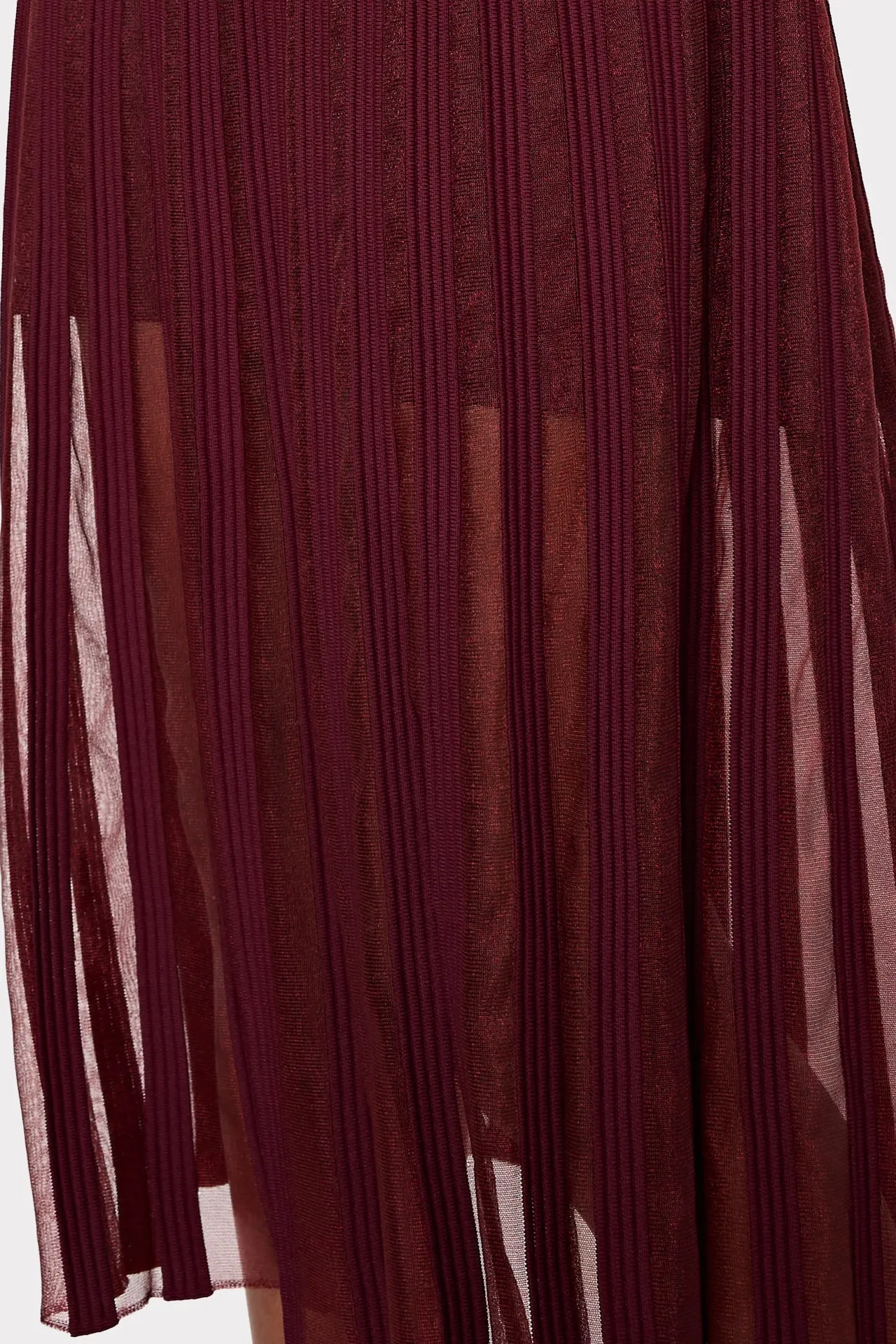 Sheer Knit Long Sleeve Midi Dress sold by Milly product image thumbnail 4