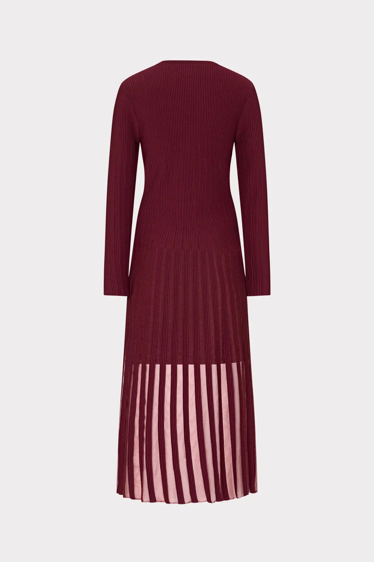 Sheer Knit Long Sleeve Midi Dress sold by Milly product image thumbnail 5