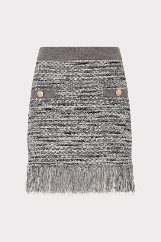 Kali Textured Knit Mini Skirt sold by Milly