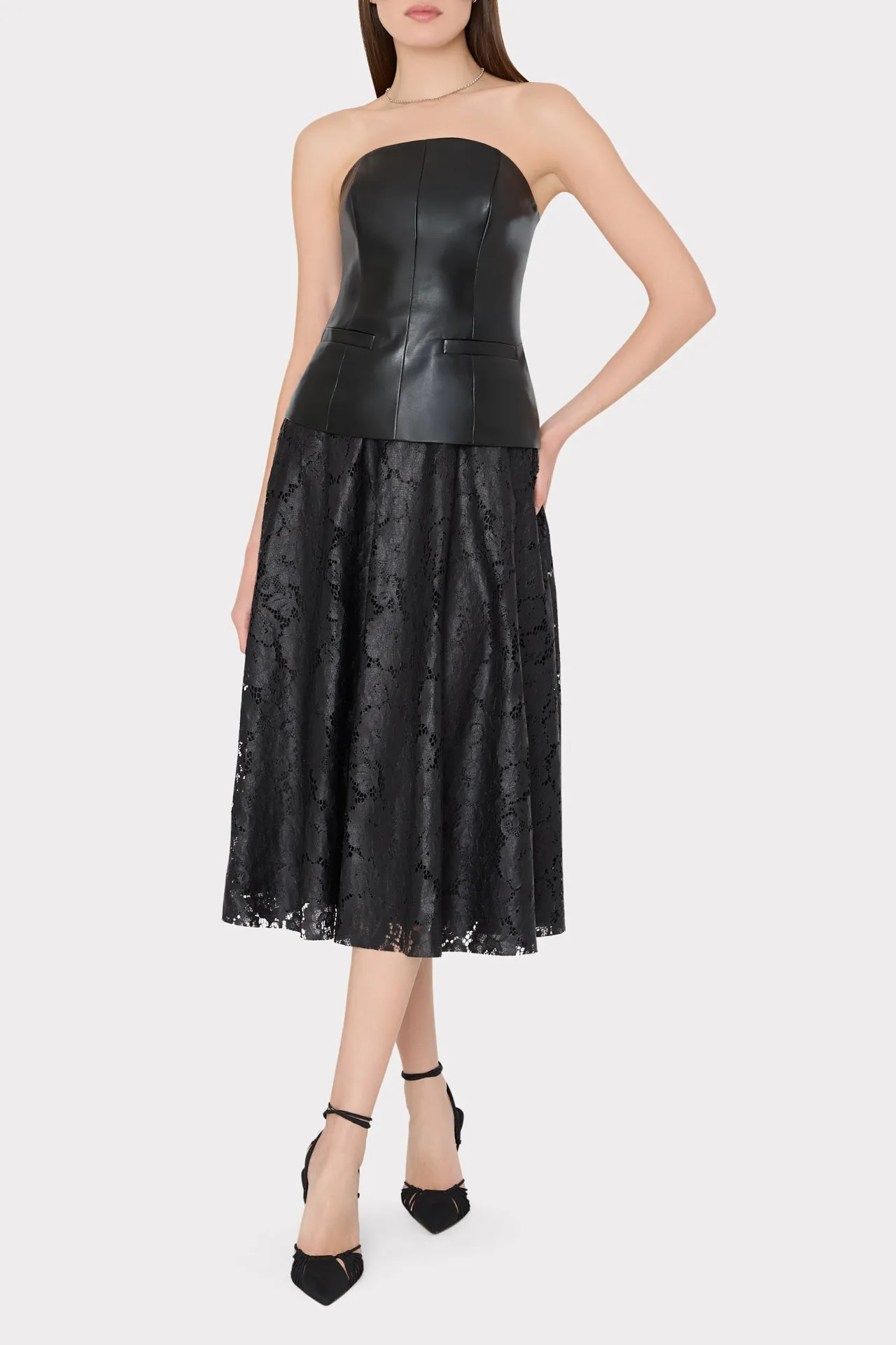 Vegan Leather Strapless Top sold by Milly product image thumbnail 2
