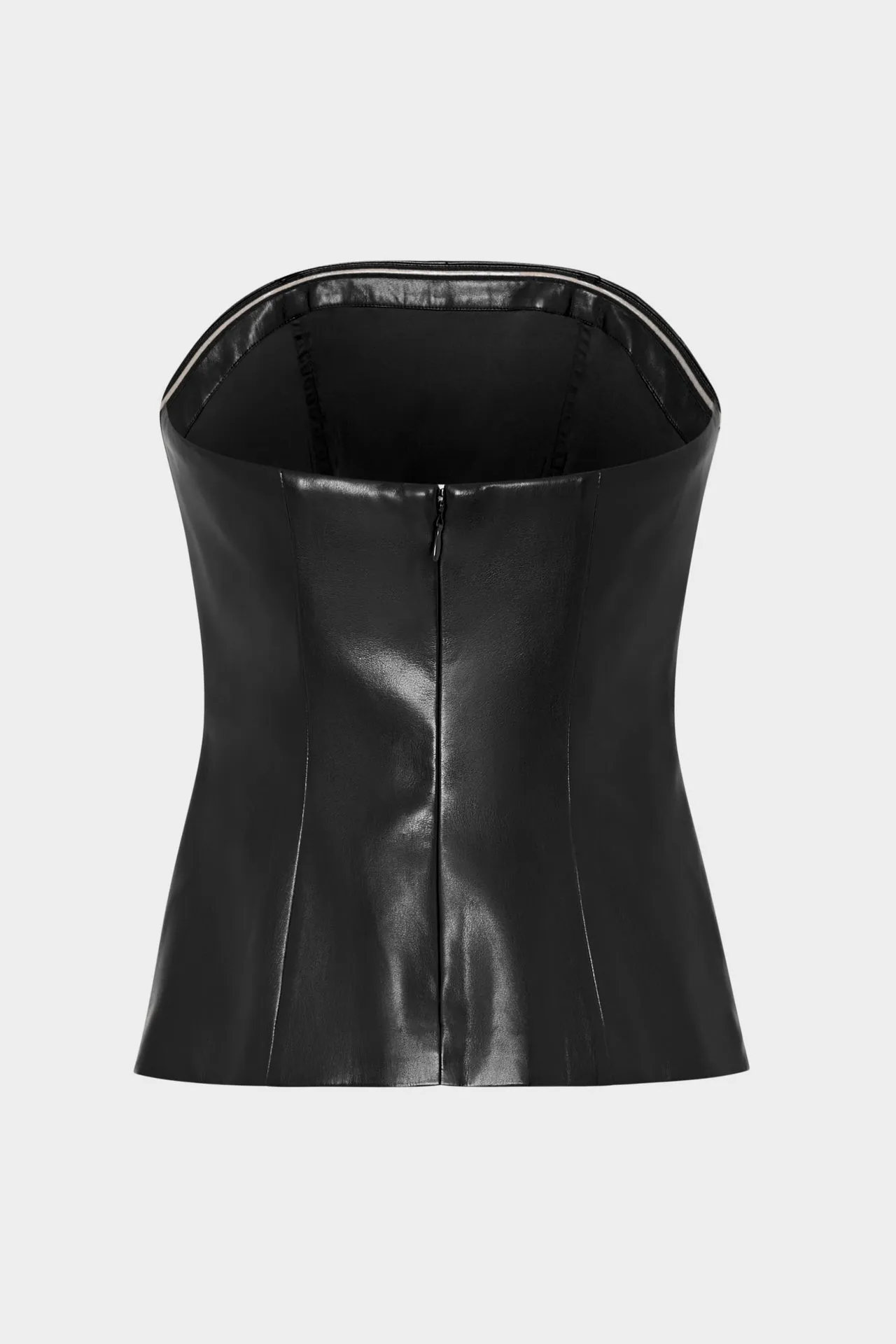 Vegan Leather Strapless Top sold by Milly product image thumbnail 4