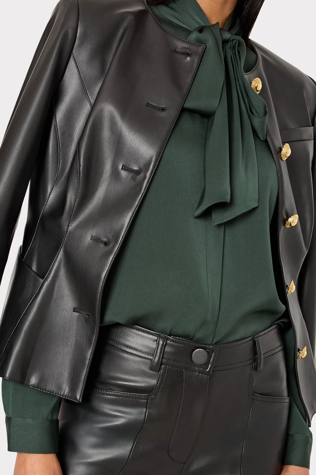 Tie Neck Silk Blouse sold by Milly product image thumbnail 3