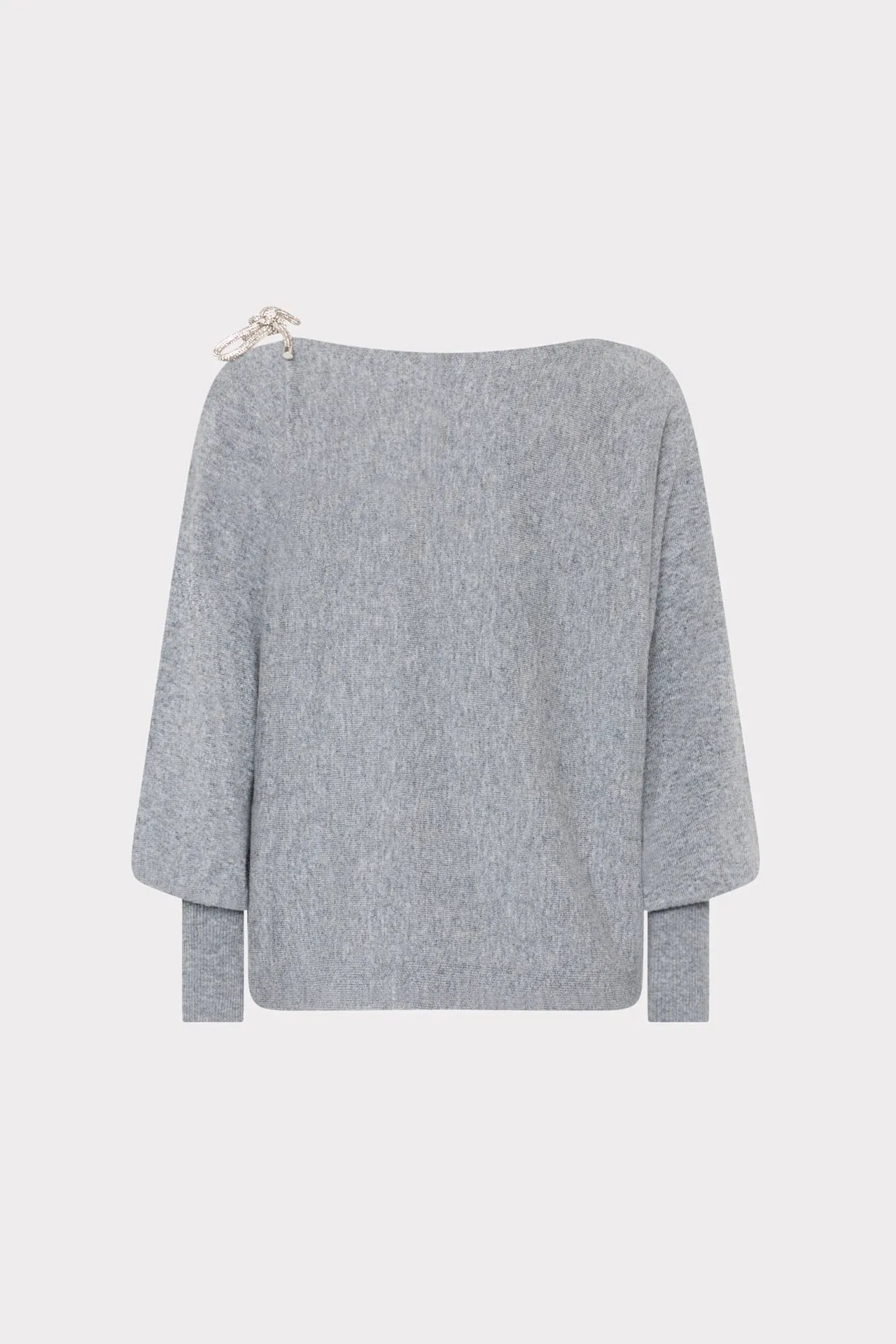 Ida Crystal Bow Cold Shoulder Sweater sold by Milly product image thumbnail 2