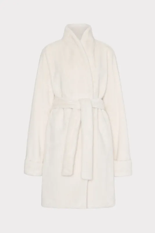 Faux Mink Wrap Coat sold by Milly
