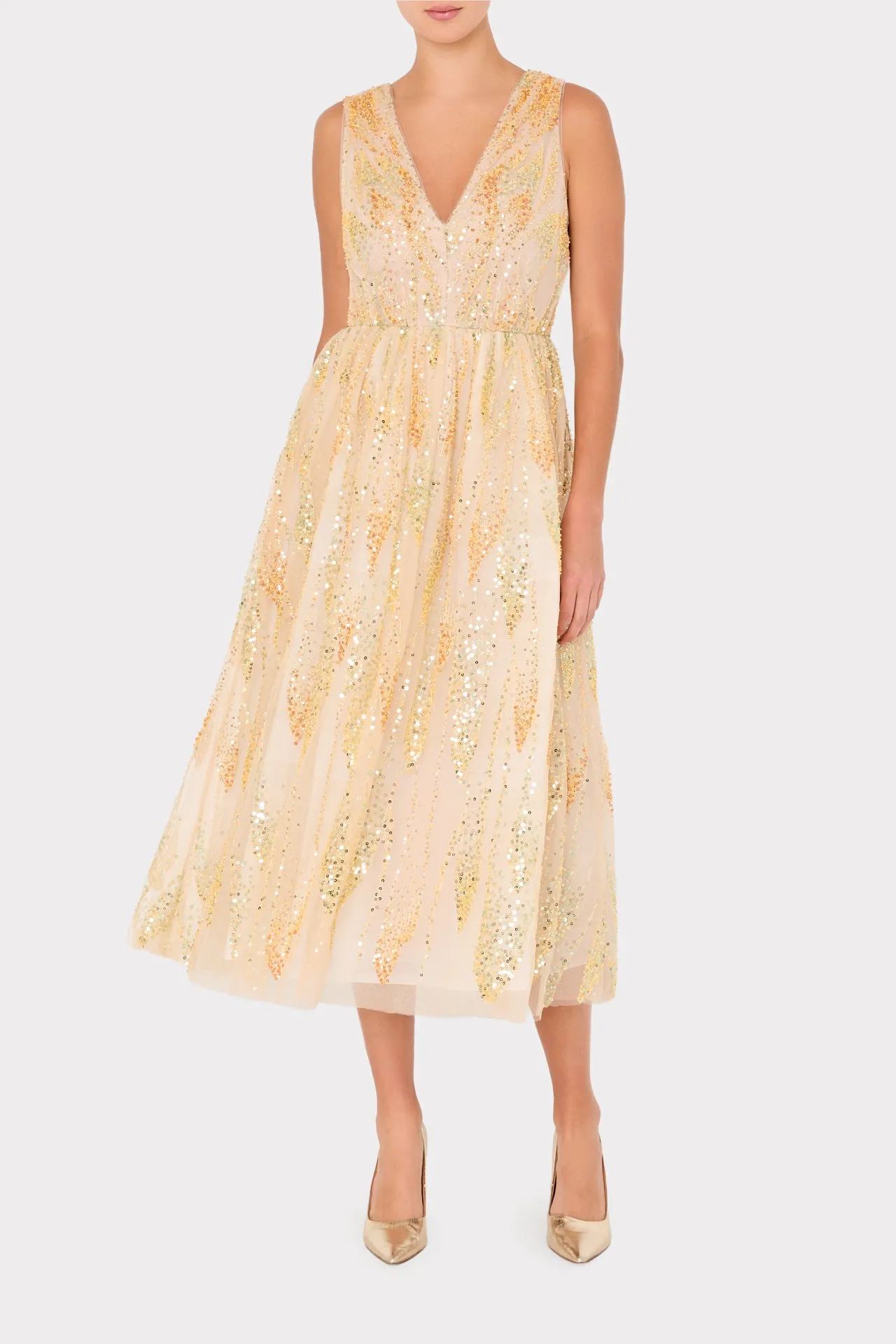 Tinsley Tulle Sequin Embroidered Dress sold by Milly product image thumbnail 2