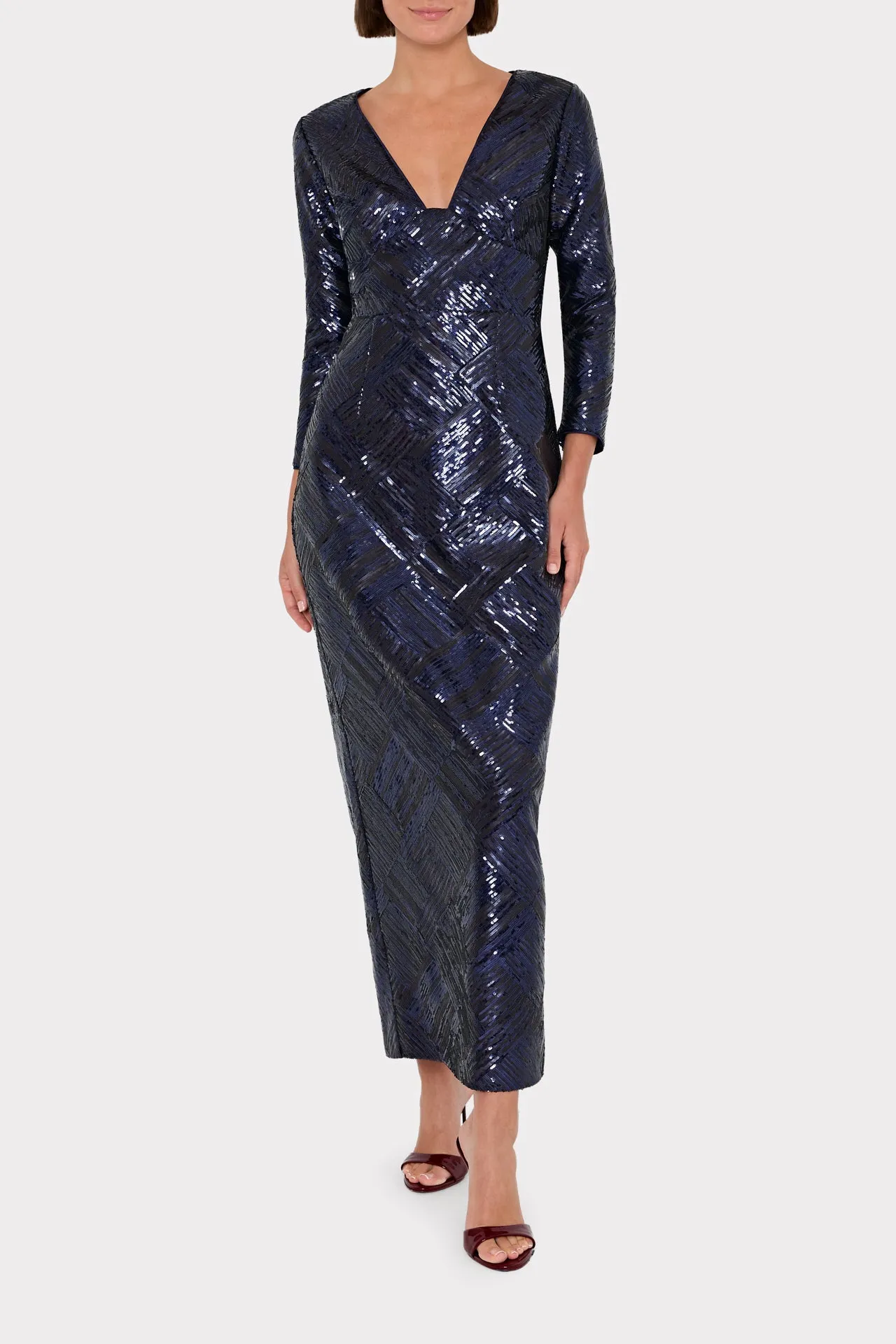 Jenna Long Sleeve Beaded Gown sold by Milly product image thumbnail 2