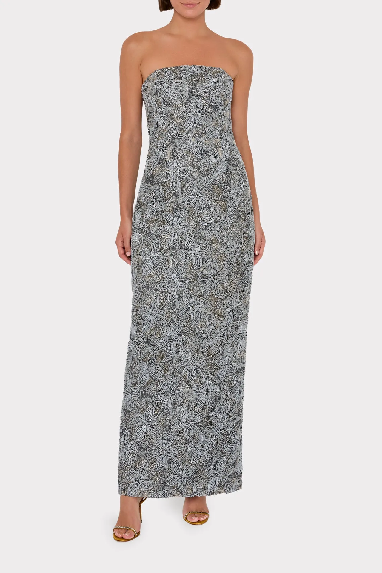 Meredith Embroidered Maxi Dress sold by Milly product image thumbnail 2