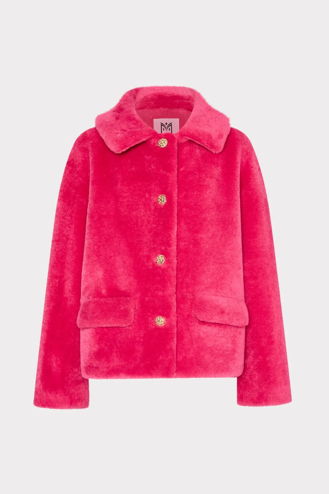 Short Faux Shearling Jacket sold by Milly