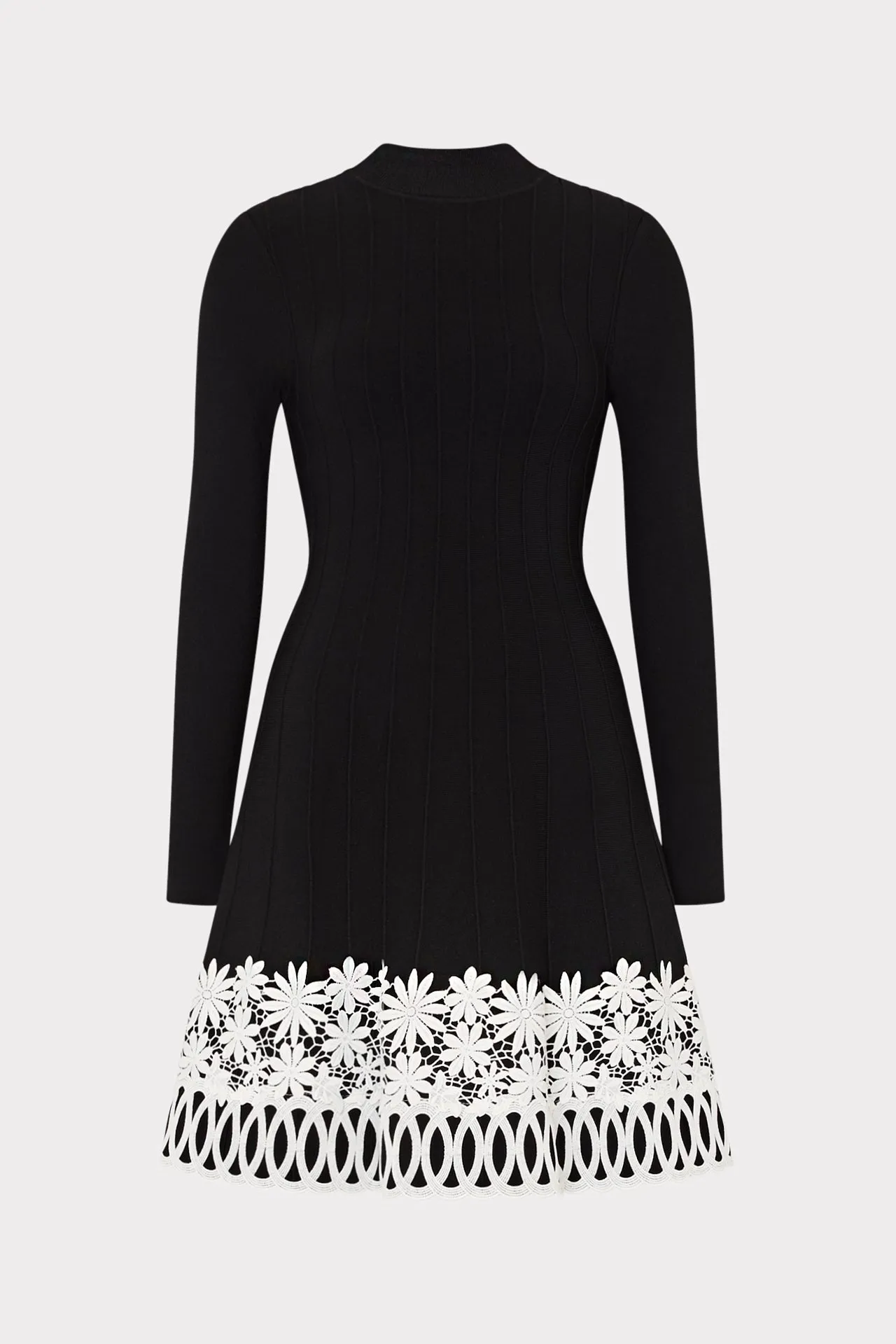 Lace Trim Fit And Flare Mini Dress sold by Milly