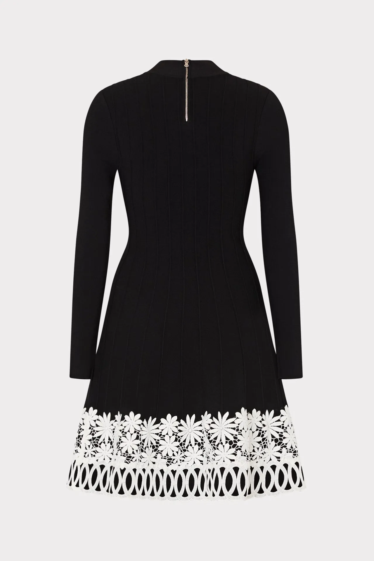 Lace Trim Fit And Flare Mini Dress sold by Milly product image thumbnail 4