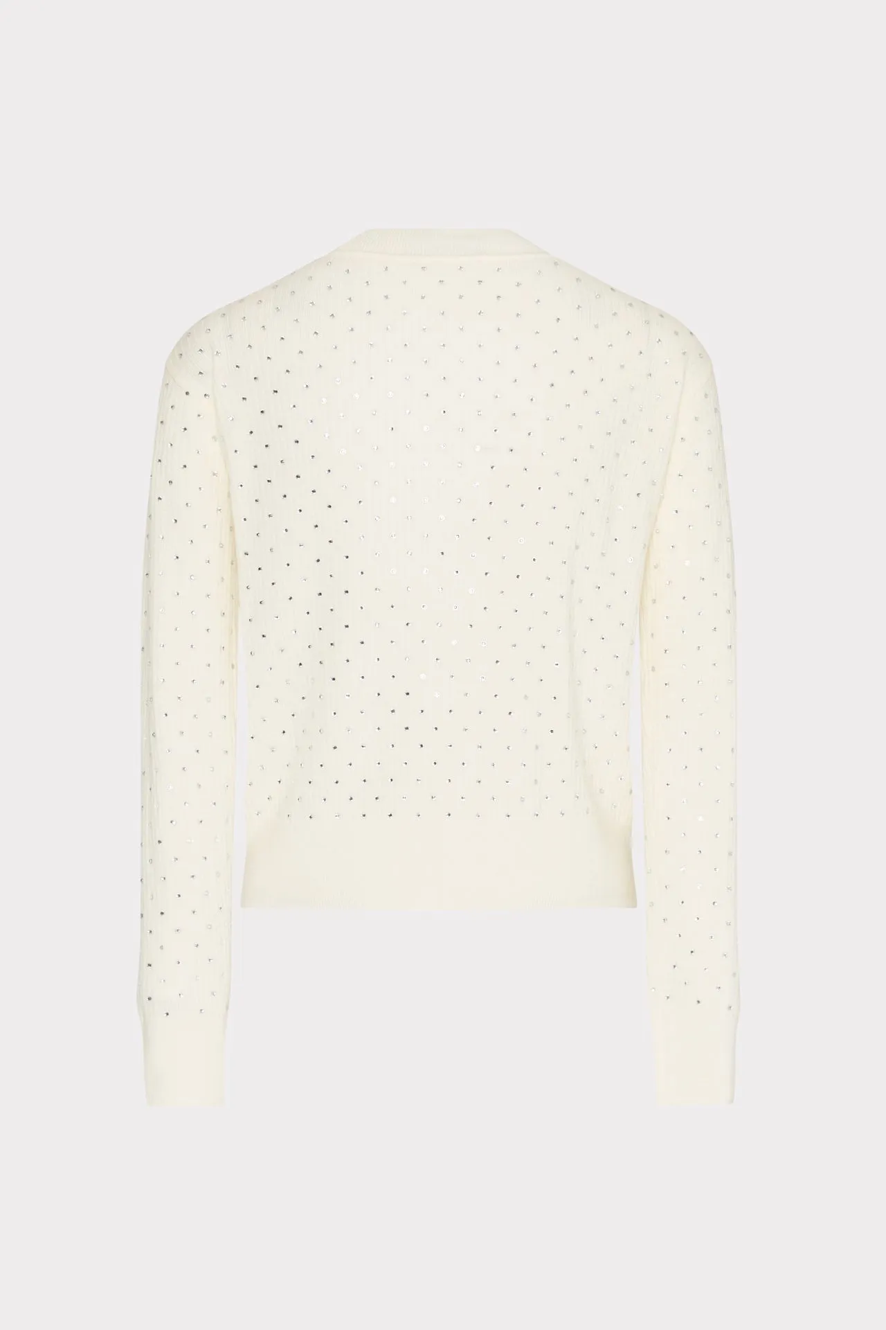 Rhinestone V-Neck Sweater sold by Milly product image thumbnail 4