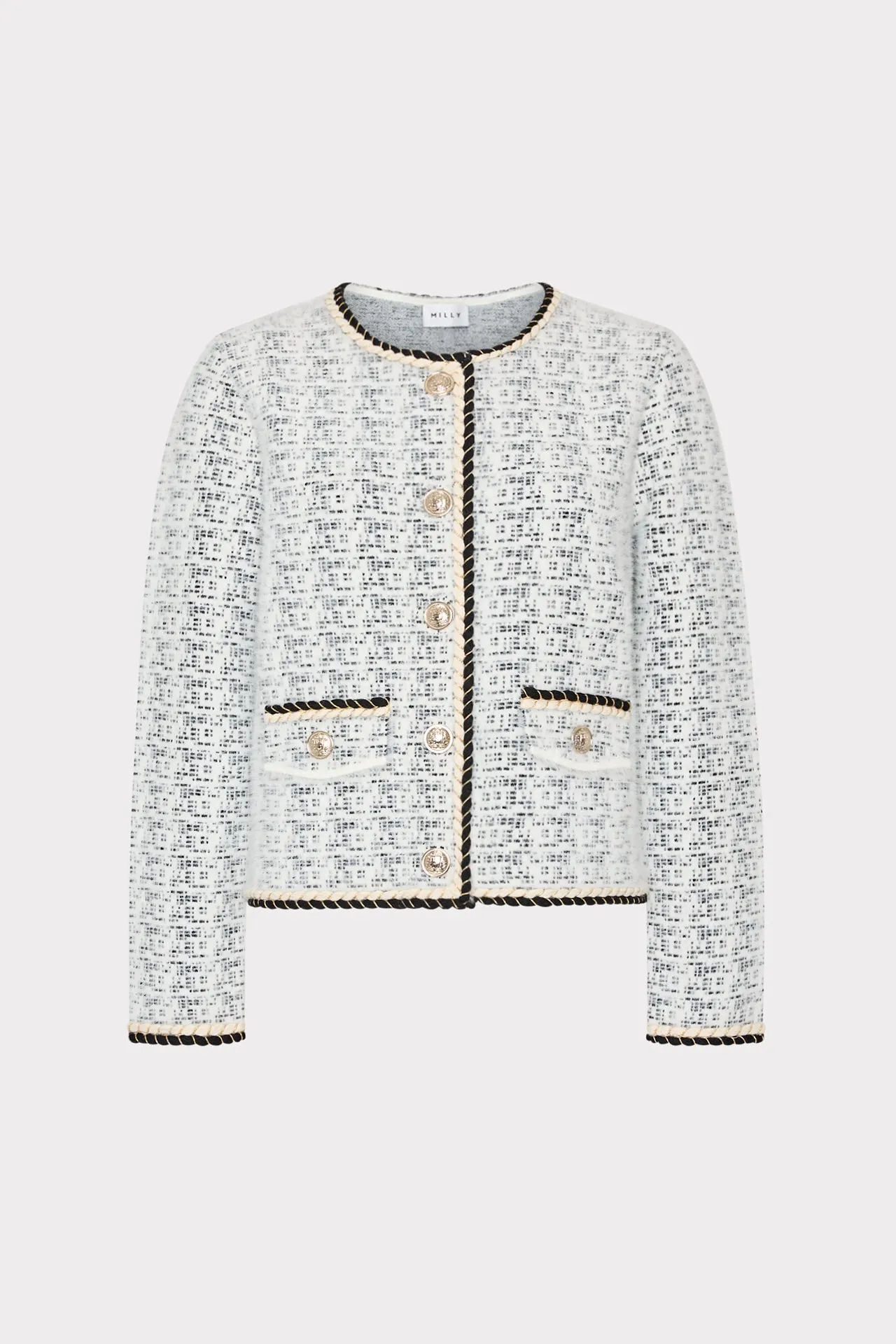 Braided Finish Knit Cardigan sold by Milly