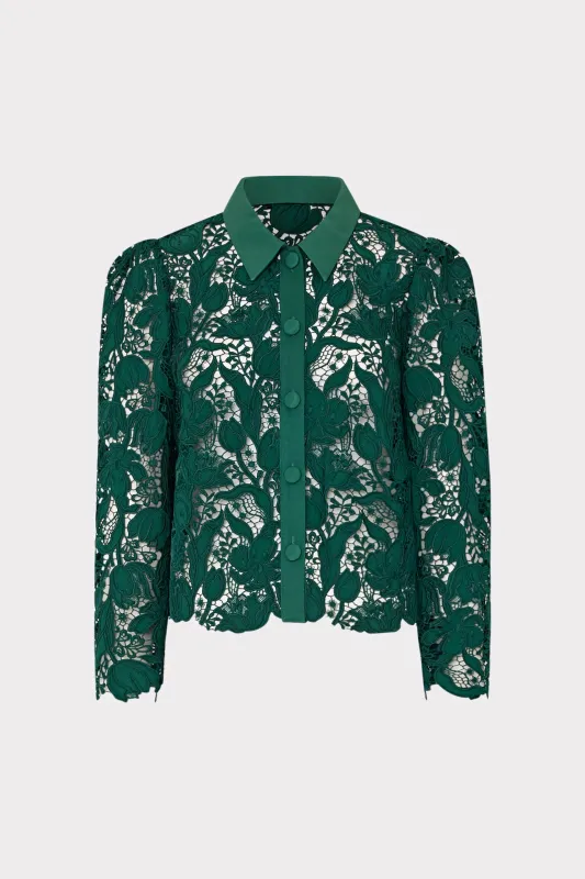 Tulip Garden Lace Blouse sold by Milly