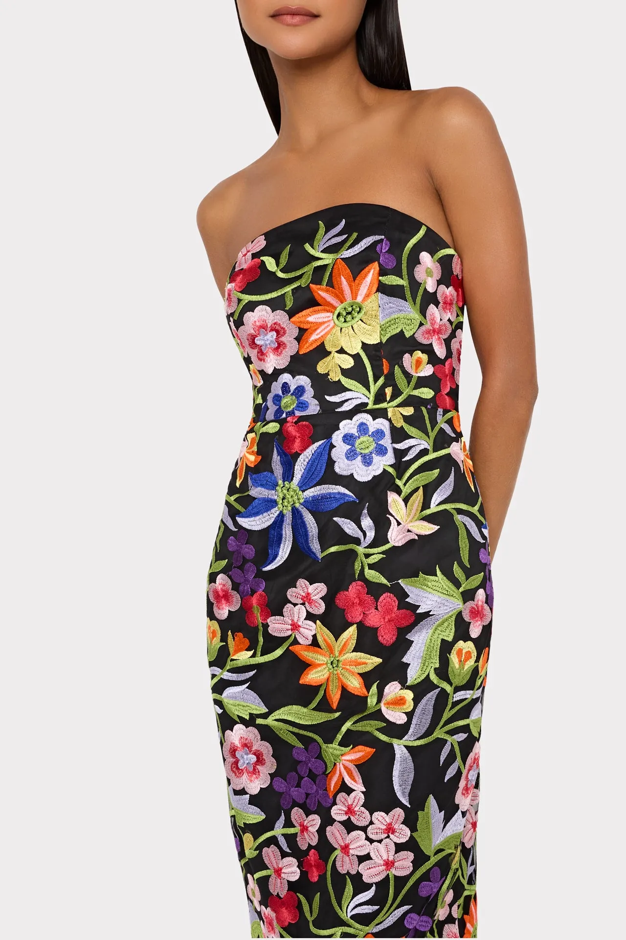 Magnolia Mesh Embroidery Maxi Dress sold by Milly product image thumbnail 3